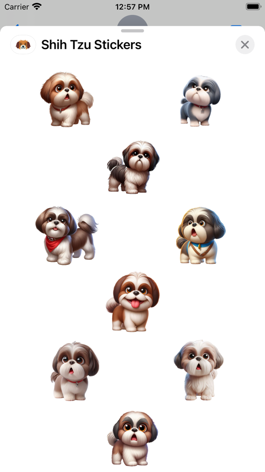 #1. Shih Tzu Stickers (iOS) 由: Paul Scott