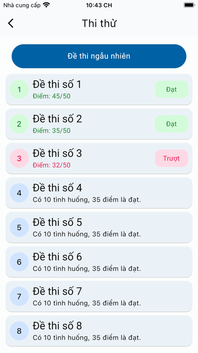 Ôn 120 mô phỏng THGT v2.0.0 Screenshot