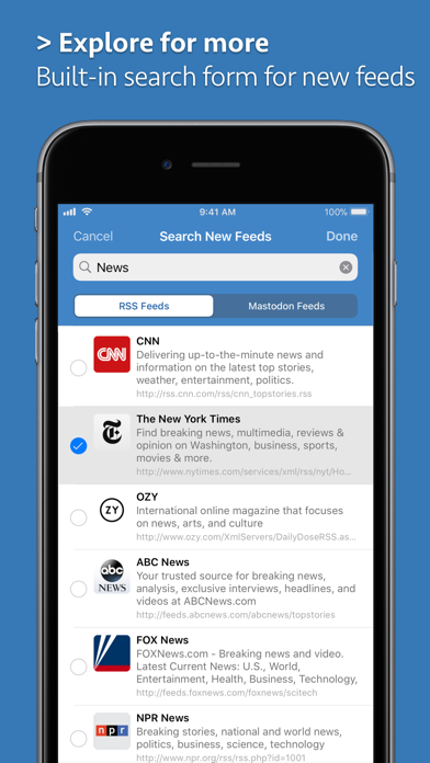 News Explorer Screenshot