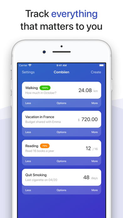Combiien - Track habits screenshot 2