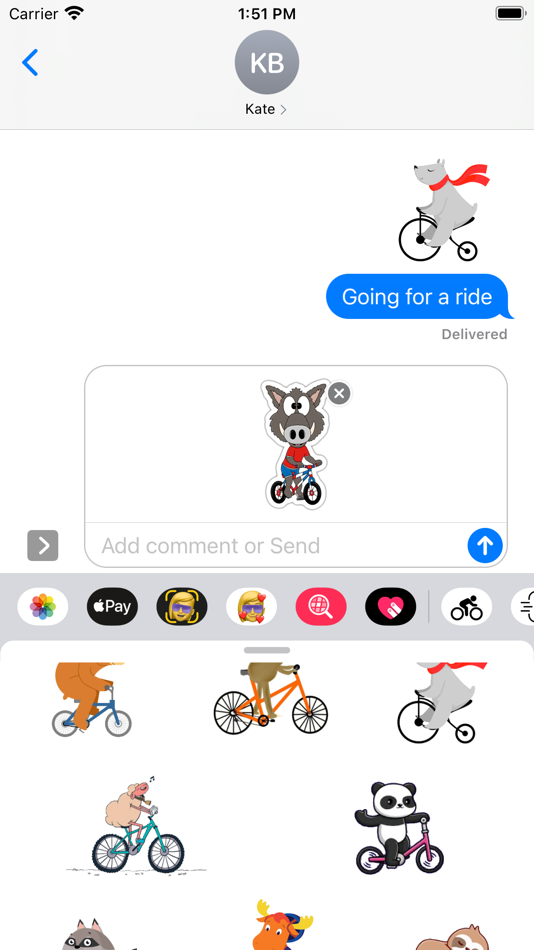 #5. Cycling Stickers (iOS) 由: Paul Scott