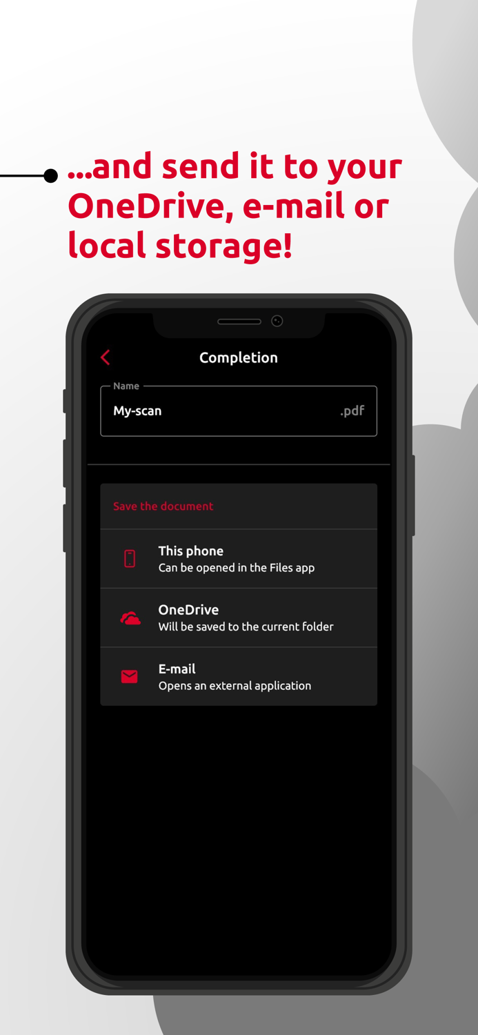 Camera Scan to OneDrive