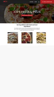 joe's pasta & pizza iphone screenshot 1