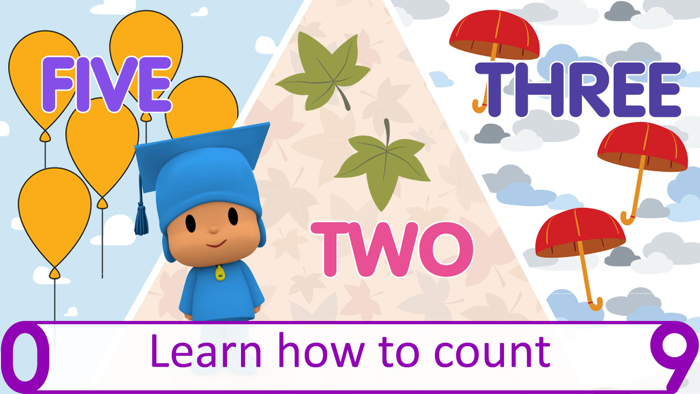 Pocoyo Numbers 123 Lets Learn