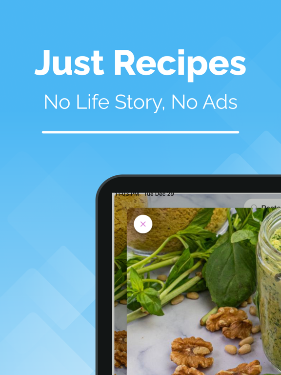 Vegan WFPB Recipes: Hackberry iPad screenshot 5 - Food & Drink app
