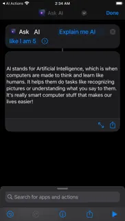 ai actions for shortcuts iphone screenshot 1