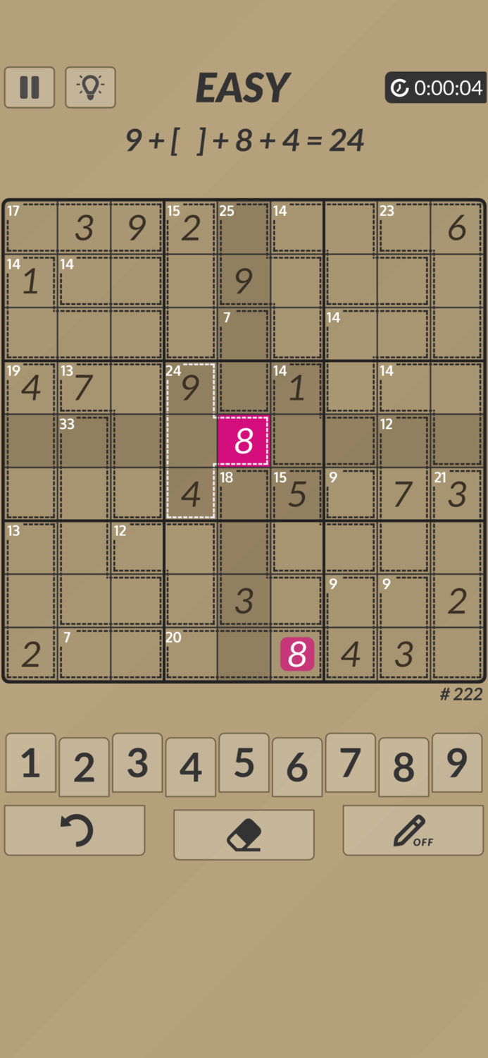 Killer Sudoku  X