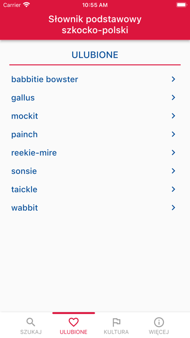 Scots-Polish Dictionary Screenshot