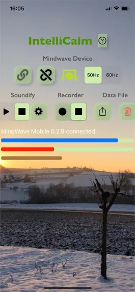 Game screenshot IntelliCalm brainwave music apk