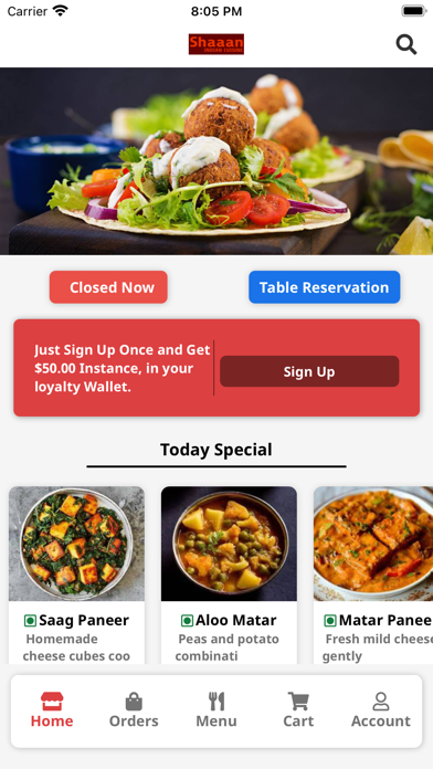 Shaan Indian Cuisine Screenshot