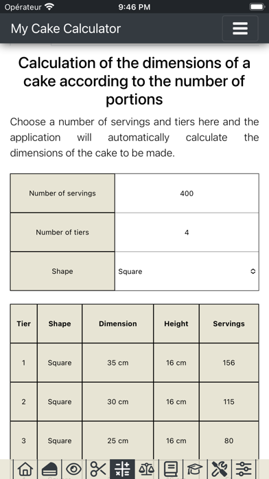 My Cake Calculatorのおすすめ画像9