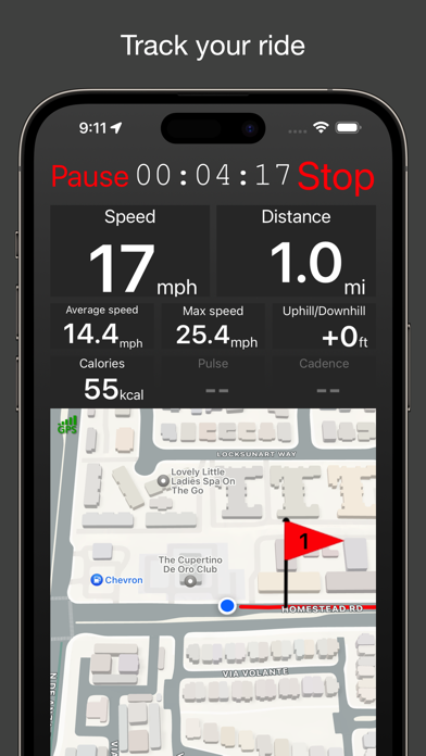 Fitmeter Bike - GPS Cycling Screenshot