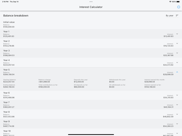 Compound Interest Simulator