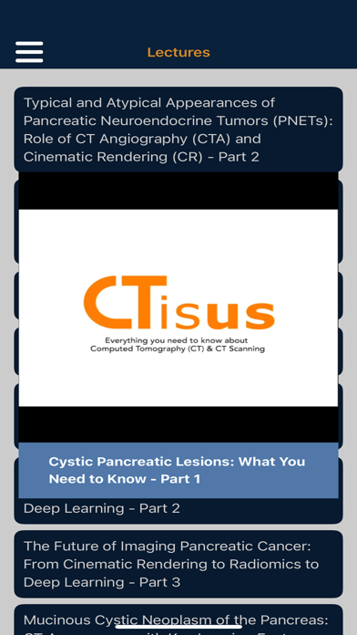 CTisus Pancreas Compendium Screenshot