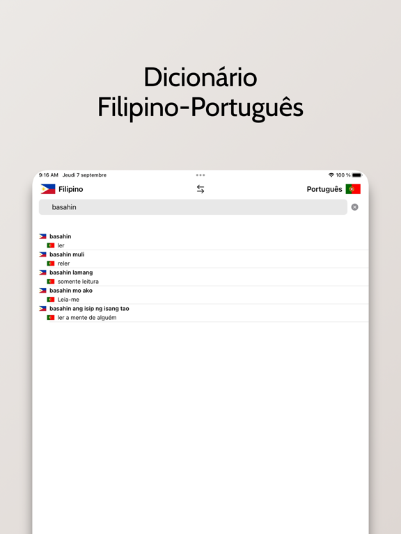 Screenshot #6 pour Dicionário Filipino-Português