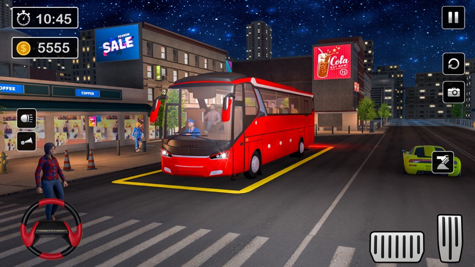 #4. Bus Driving and Bus Simulator (iOS) 来自: One Sider Games