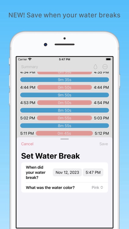 Contractions Tracker