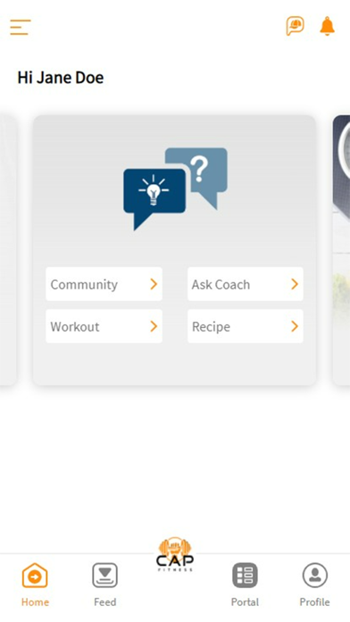 CAP Fitness Screenshot