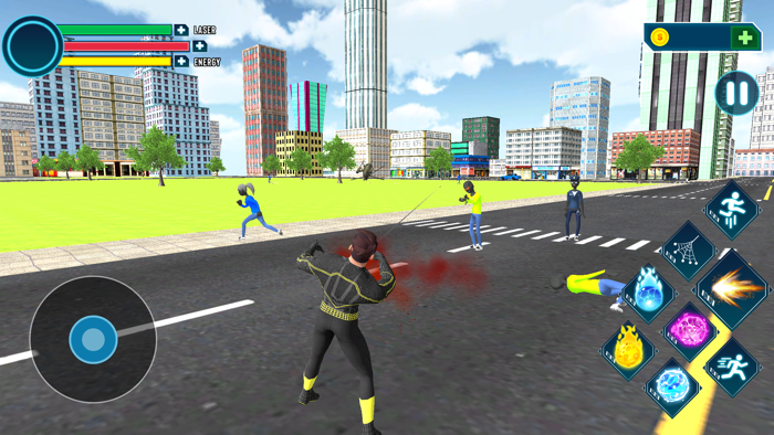 Amazing Flying Rope Hero 3D