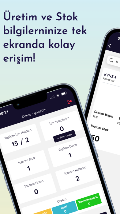 Üretim - Depo Stok Yönetimi Screenshot