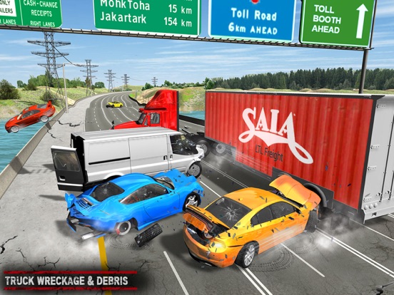 Ultimate Car Crash Bridge Loop screenshot 2