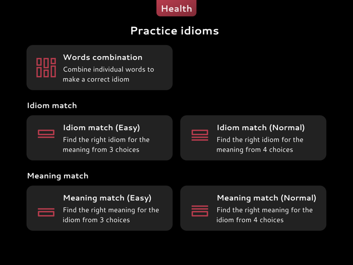 English Health Idioms