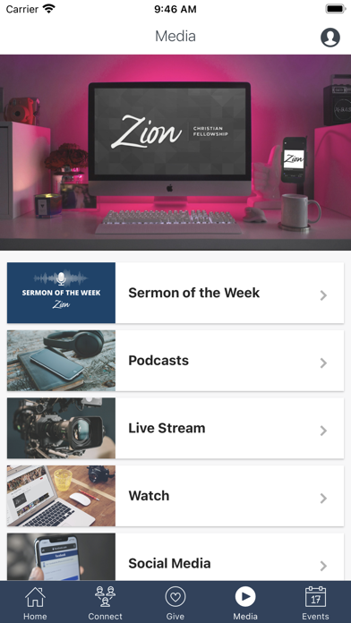 Zion Christian Fellowship Screenshot