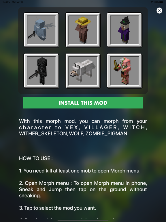 MCPE ADDONS - Morph Modsのおすすめ画像3