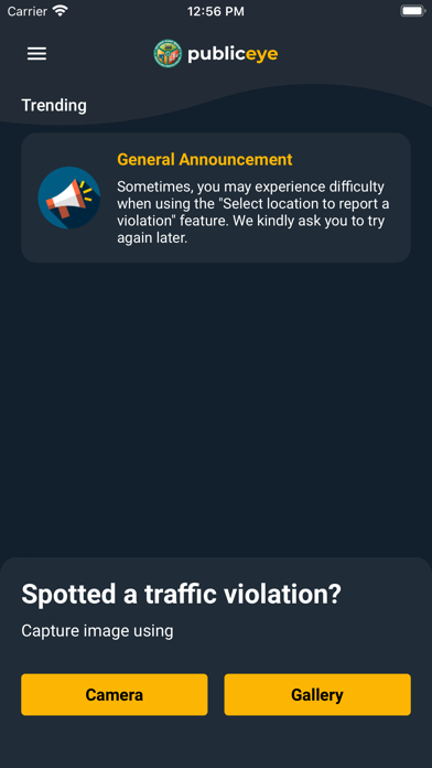Public Eye - Official BTP App Screenshot