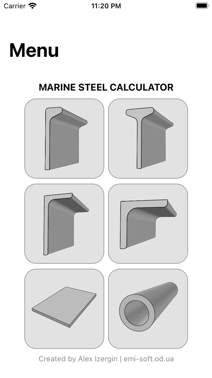 Marine Steel Calculator