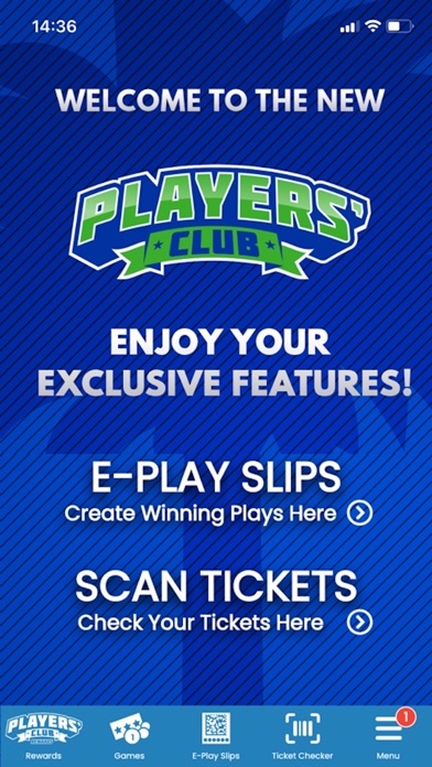 SCEL Players’ Club Rewards Screenshot