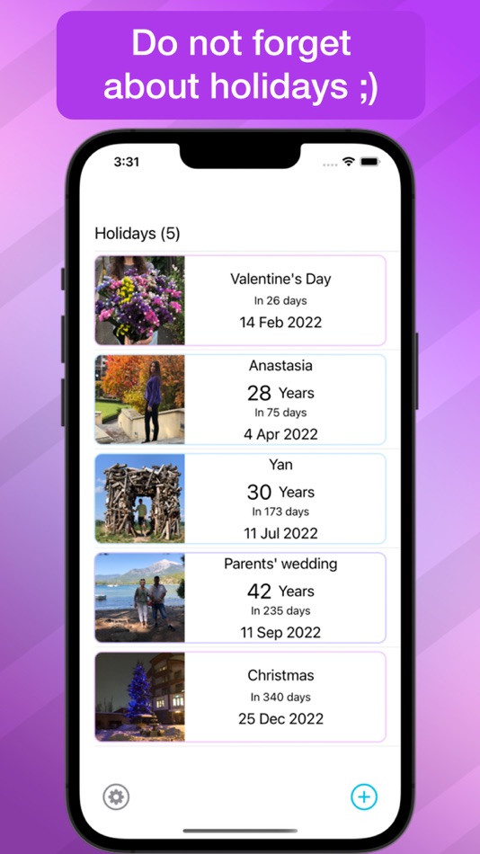 #1. Birthdays Calendar (iOS) 由: Yan Zabolotnyi