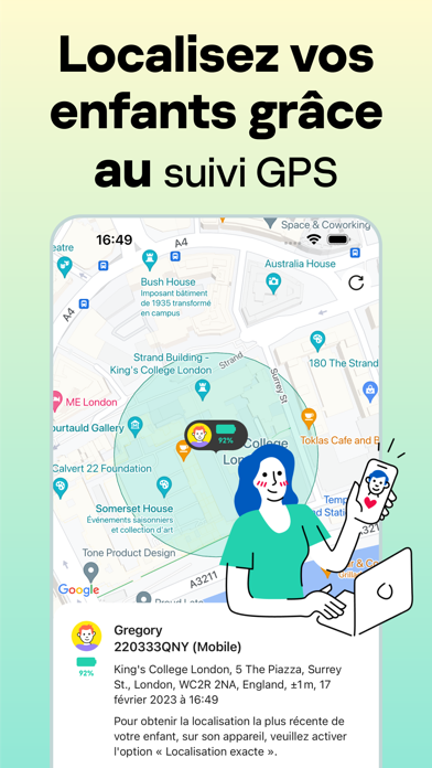 Screenshot #1 pour Kaspersky Safe Kids with GPS