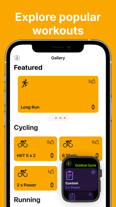 WorkoutHub: Workouts for Watch Screenshot