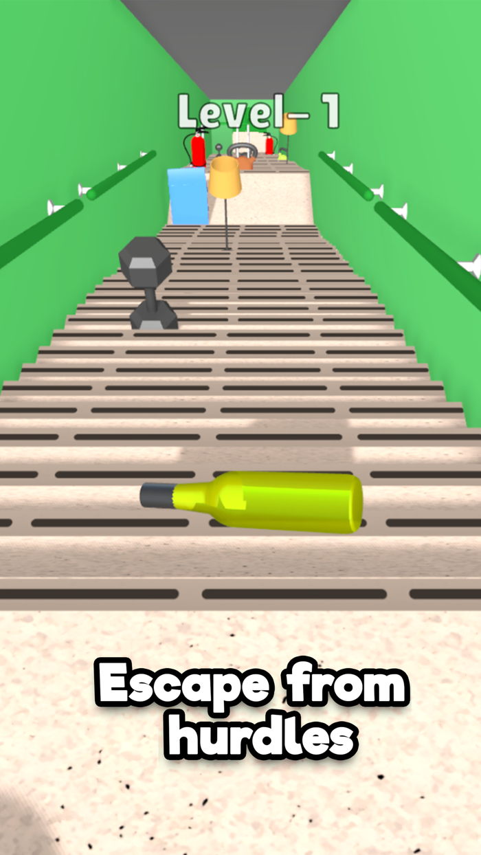 Bottle On Stairs - ASMR 3D