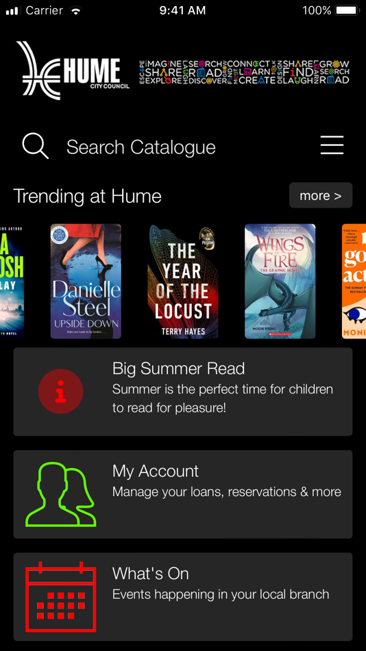 #1. Hume Libraries (iOS) By: Hume Libraries App