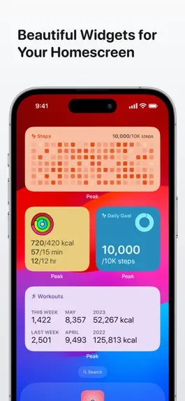 Game screenshot Peak: Fitness Widgets hack