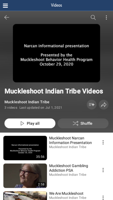 Muckleshoot Indian Tribe Screenshot