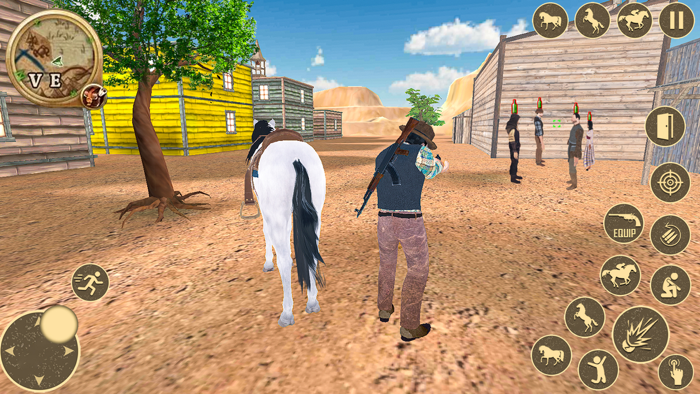 Wild West Cowboy Horse Riding