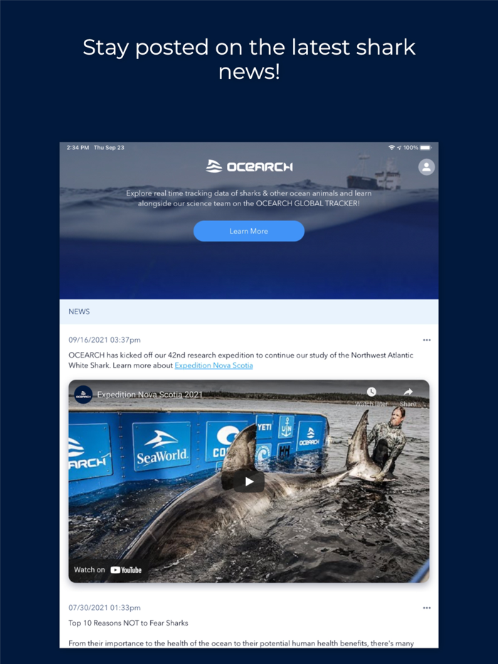 OCEARCH Shark Tracker