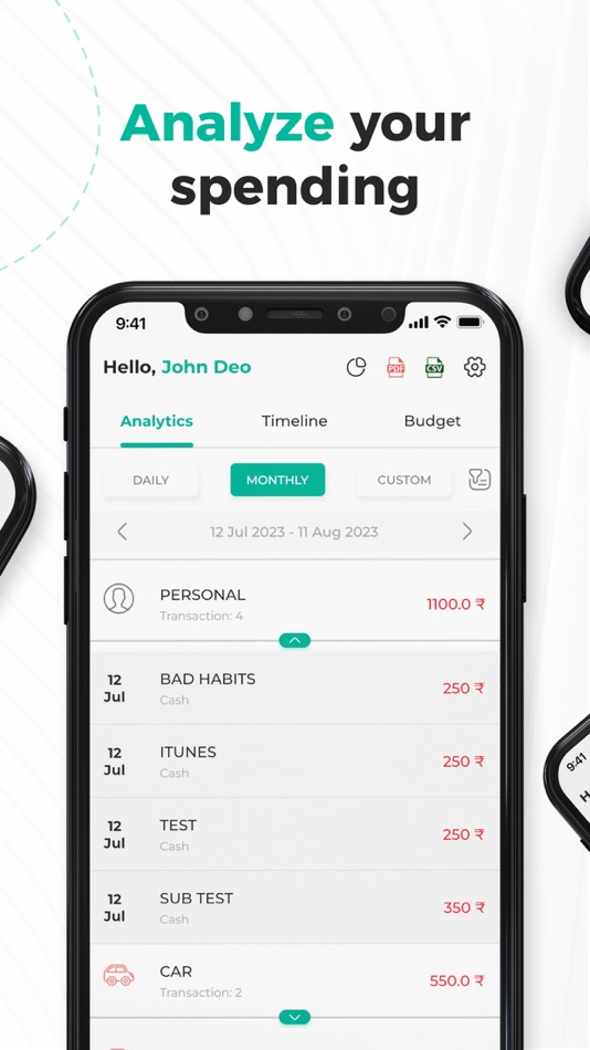 #4. Expense Tracker : Xpensebee! (iOS) 由: ViPrak Web Solutions