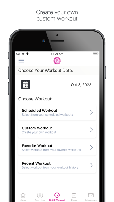 BFit Training Screenshot