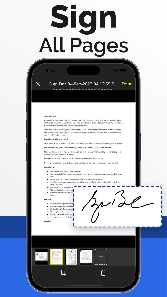 Signature Scan - Digital Sign