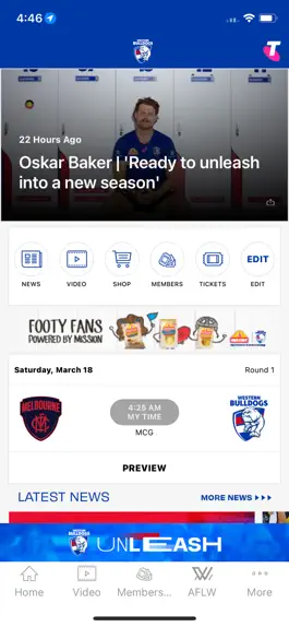 Game screenshot Western Bulldogs Official App mod apk