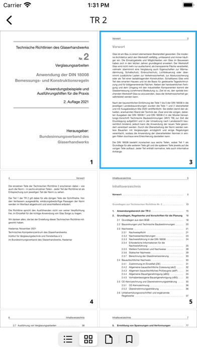 Technische Richtlinien - Glas Screenshot