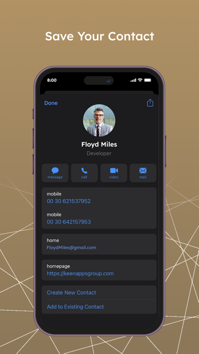 STAG - Digital Business Card Screenshot
