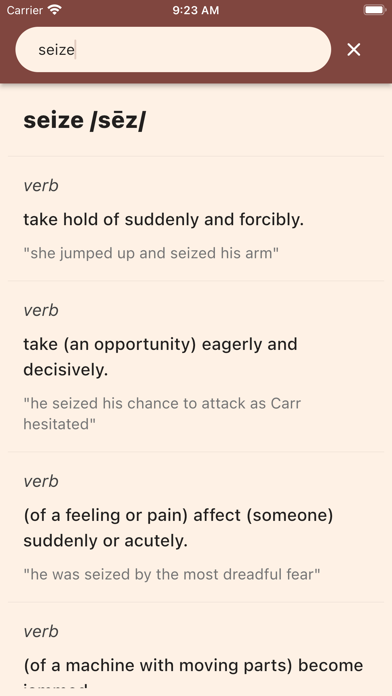 WordSphere: English Dictionary Screenshot
