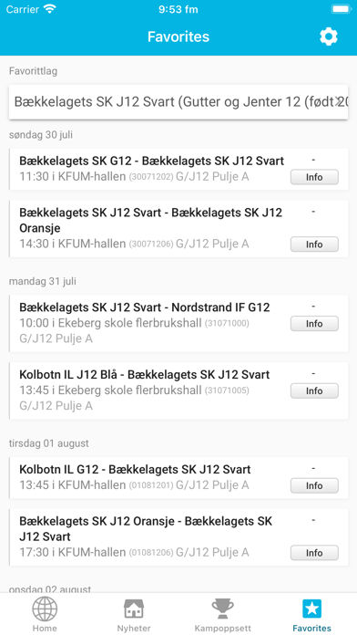 Norway Cup Handball Screenshot