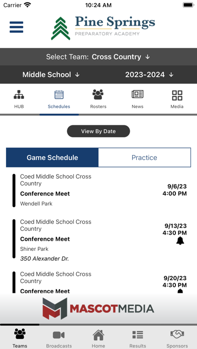 Pine Springs Athletics Screenshot