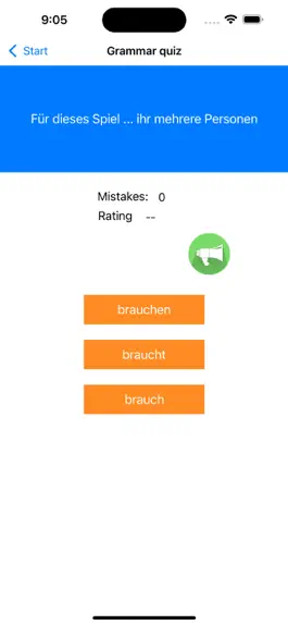 Game screenshot German Word trainer, Grammar hack